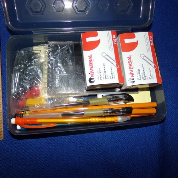 New Home Office School or College Utility Goody Pencil Box - Picture 3 of 8